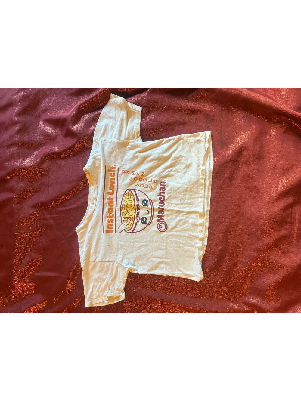 Maruchan T-Shirt Mens XL White Short Sleeve Instant Lunch Ramen Graphic Tee